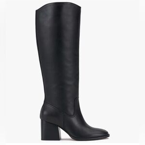 NEW PERFECT Vince Camuto Leila Black Knee High Boots WIDE CALF